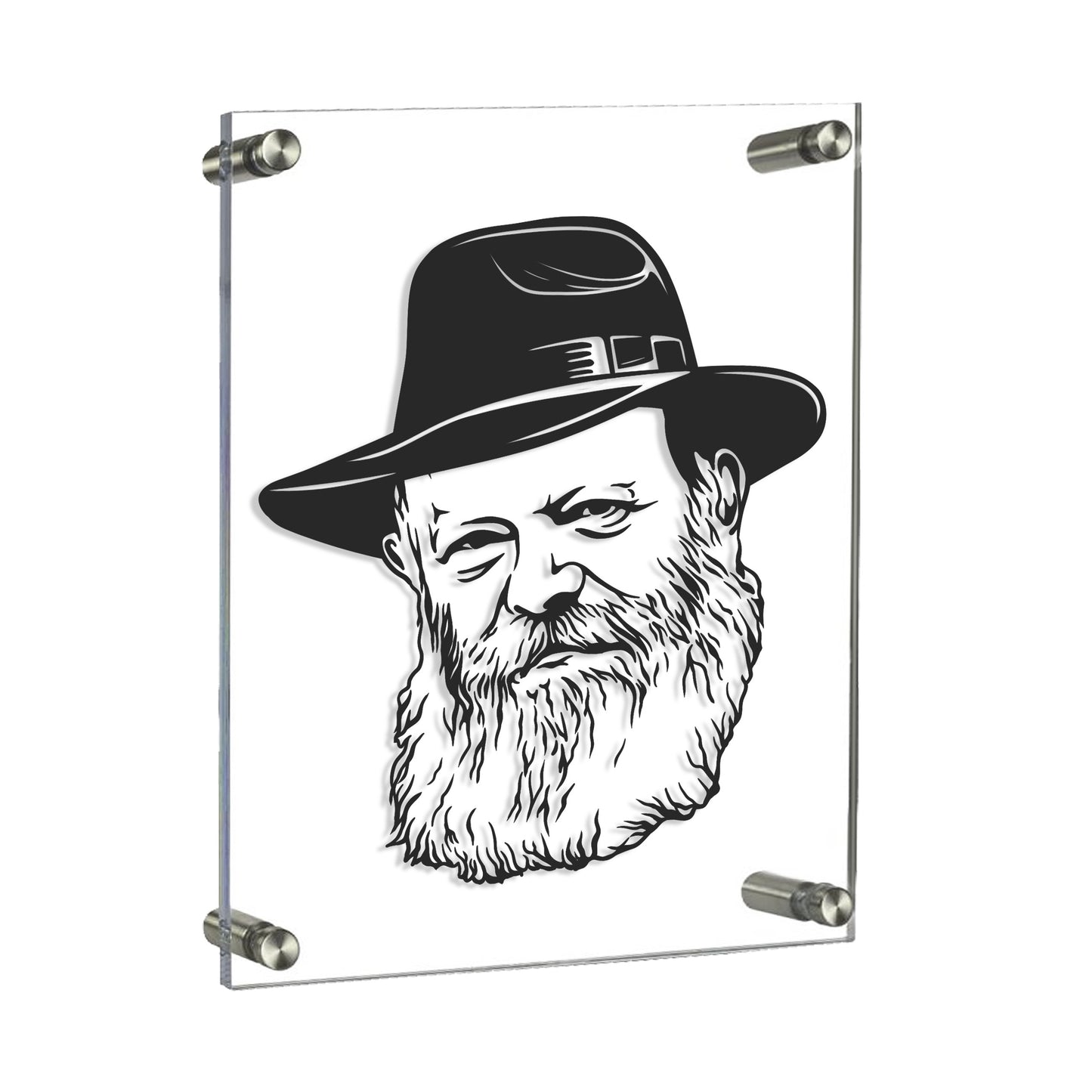 Lubavitcher Rebbe Frameless Acrylic